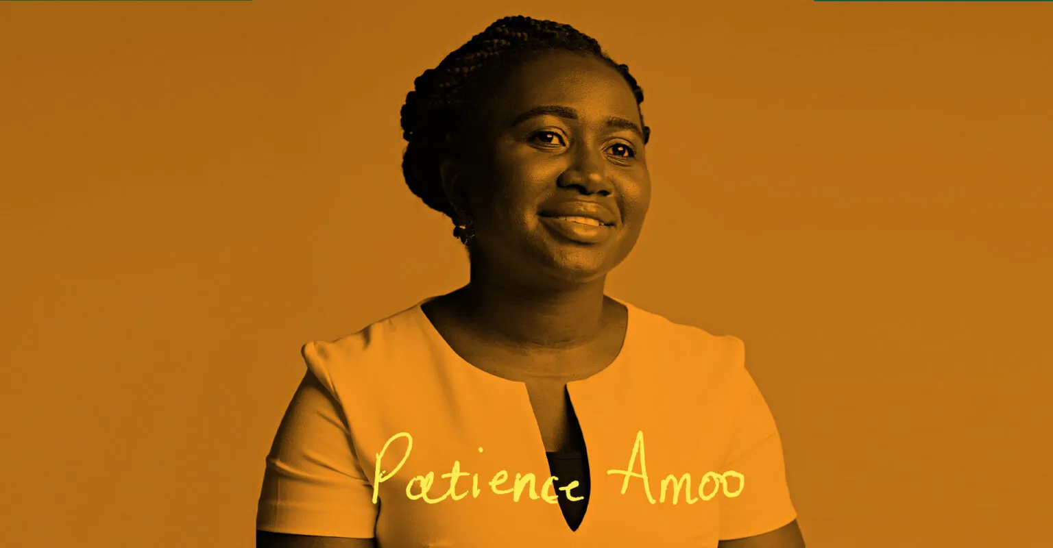 Ofcom Employee portrait. Patience smiles calmly