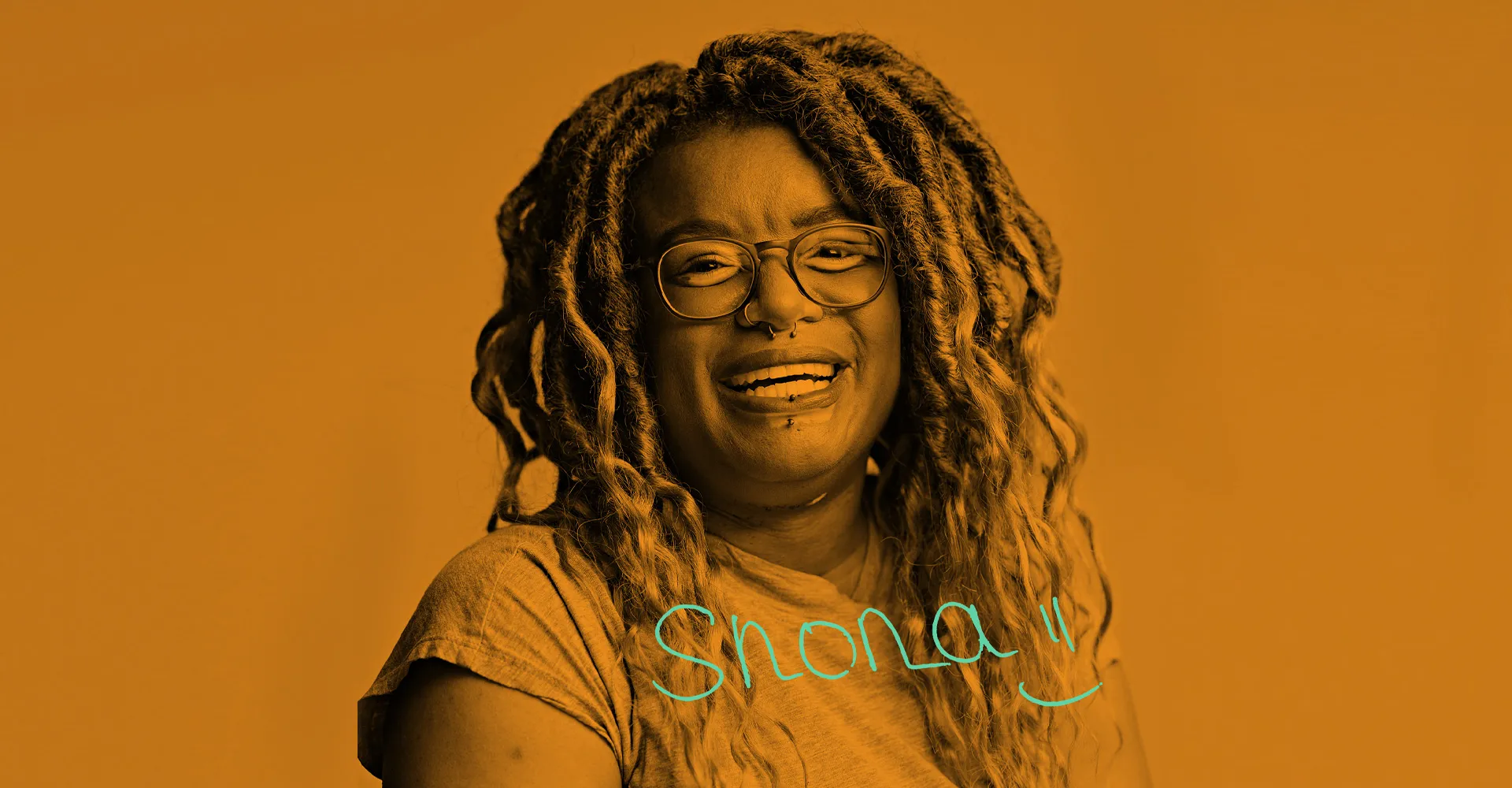 Ofcom Employee portrait. Shona beams at camera