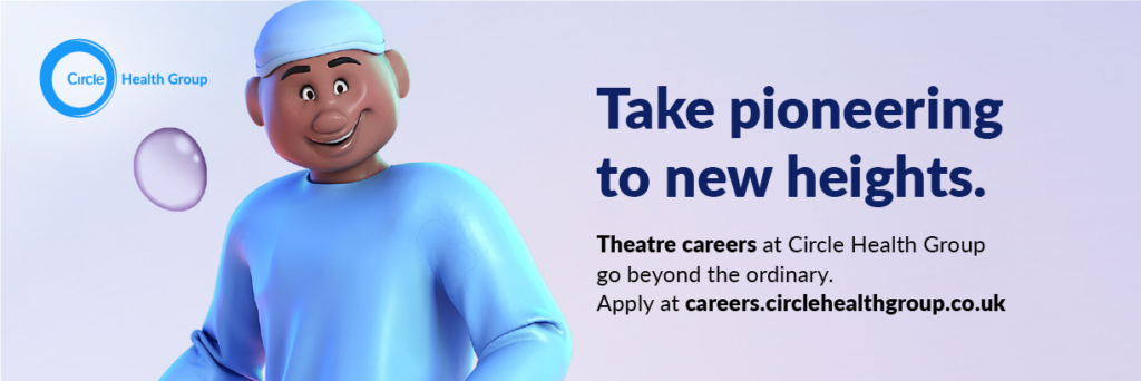 Careers site animated character with scrubs - Theatre